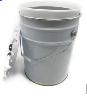 سطل فولادی مخروطی 5 گالن با سر باز با پوشش درام PE 0.32-0.42mm