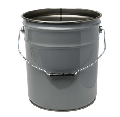 فولاد خاکستری 26 24 گیگابایت سر باز 5 گالن سطل رنگ با پوشش پیچ و تاب