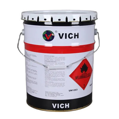 5L پودر پوشش رنگ فلزی سطل رنگ سیاه دسته رنگ سفید