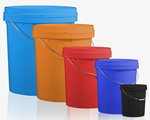 سطل پلاستیکی گرد با پوشش 2-3 میلی متر برای ذخیره سازی