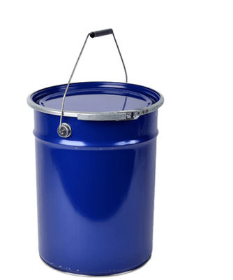 0.8mm ضخامت 5 گالن سطل رنگ برای صنعتی با پوشش فلزی و گاسکت لاستیکی